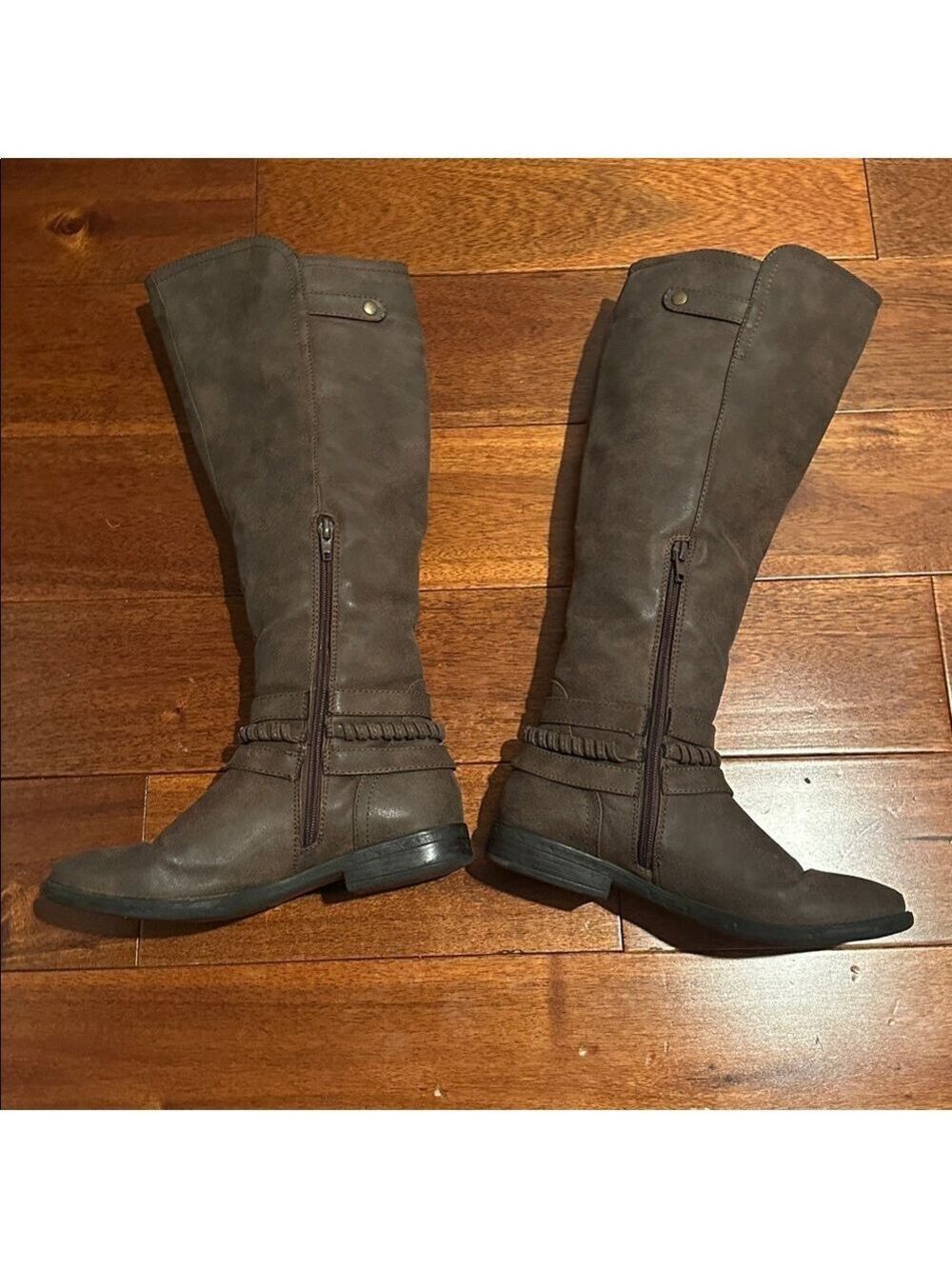 Rampage Brown Knee High Riding Boots Size 6M - Picture 6 of 10